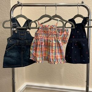 Sweet Summer Dress & Overall Set